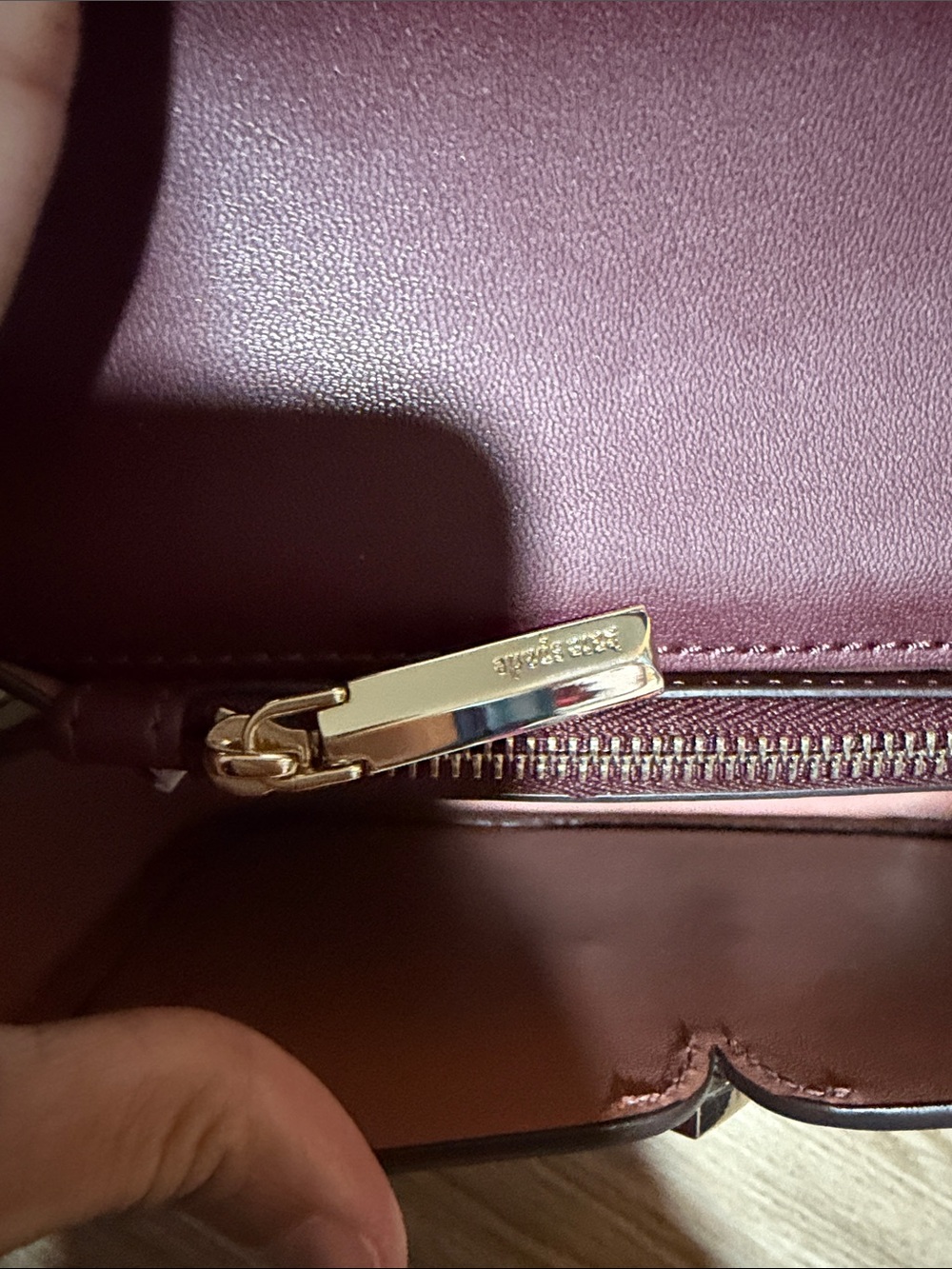 Kate Spade Metallic Runway/Collectible Silver, Rose Gold Heart-Accent Crossbody - Picture 11 of 15